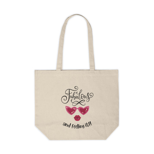 Fabulous and Feeling it!  - Canvas Shopping Tote